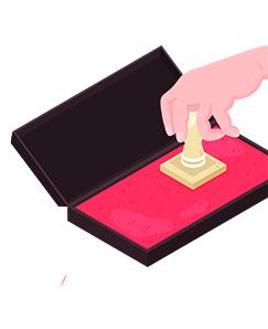 مُهر پايه اي ساده